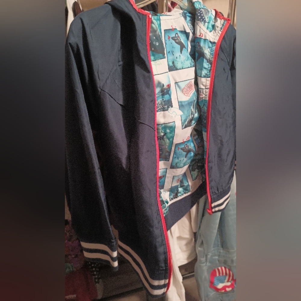 Kids Shark Reversible Jacket Size 4